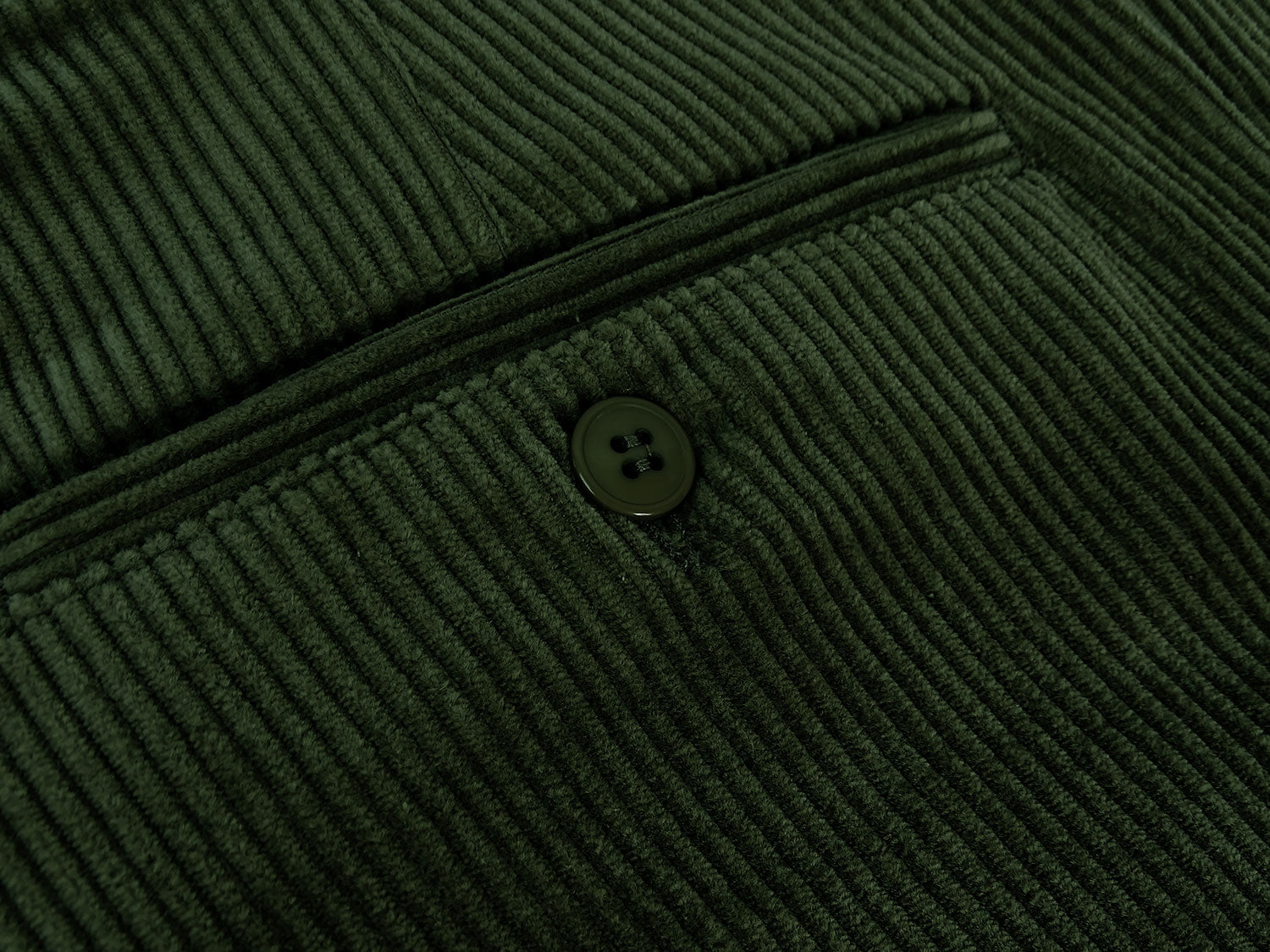 Thick corduroy trousers in Green 