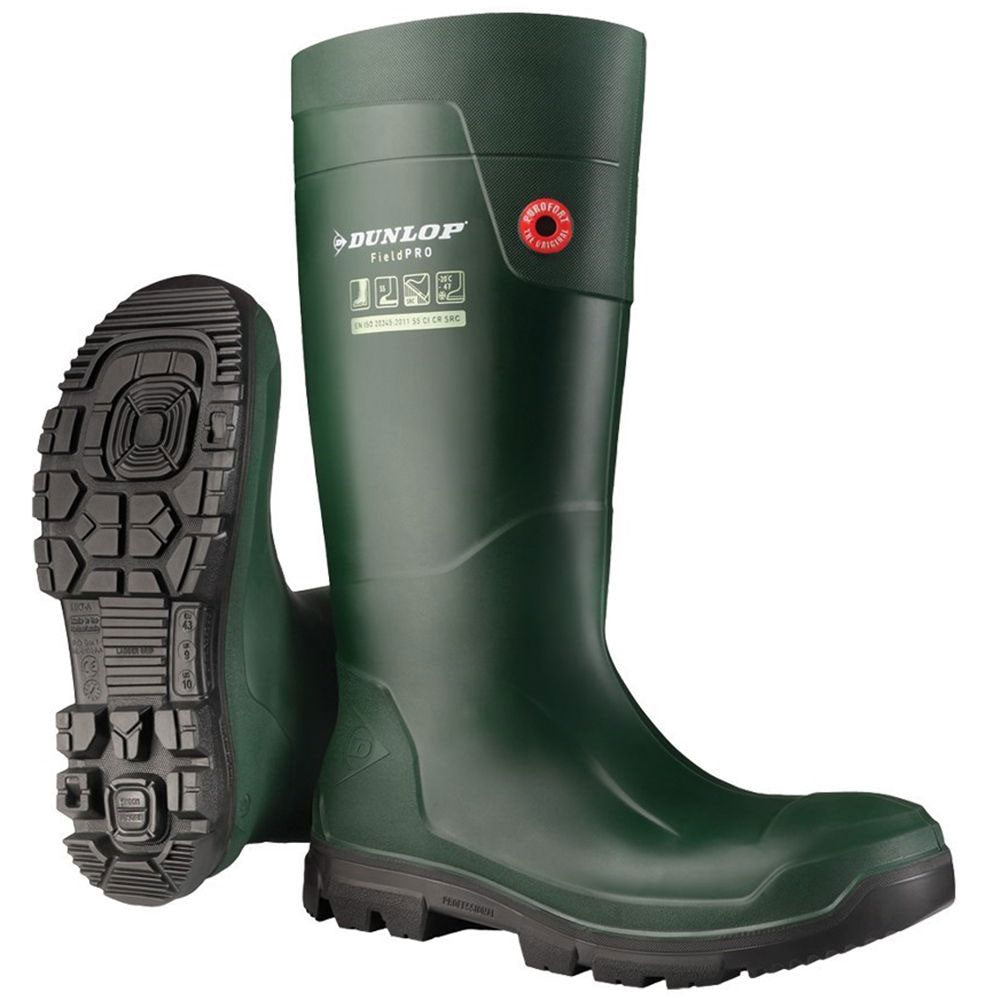 Dunlop Field Pro Professional Safety Toe Purofort Wellington Boot 