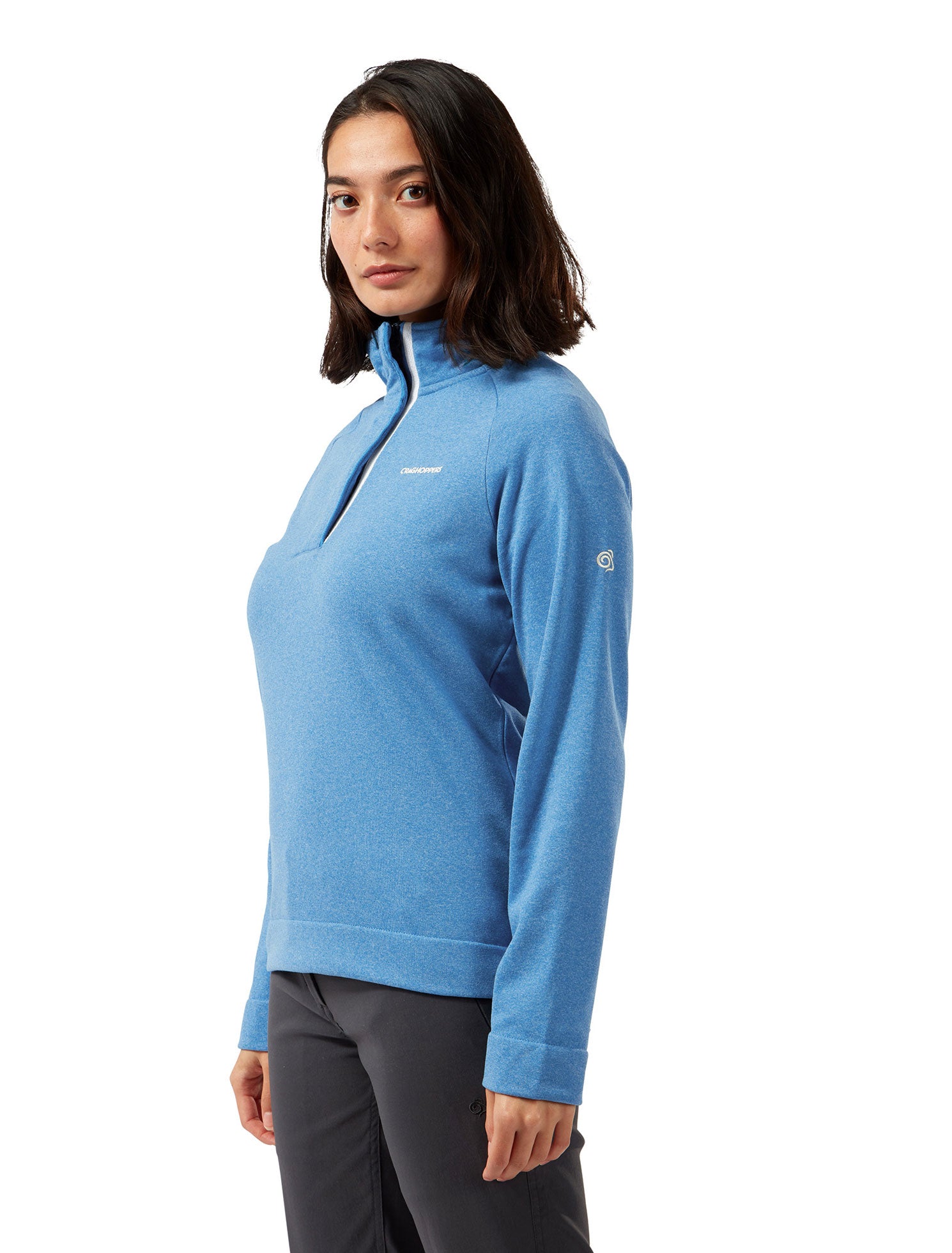 Ladies Blue Craghoppers Ladies Helena Half Zip Fleece