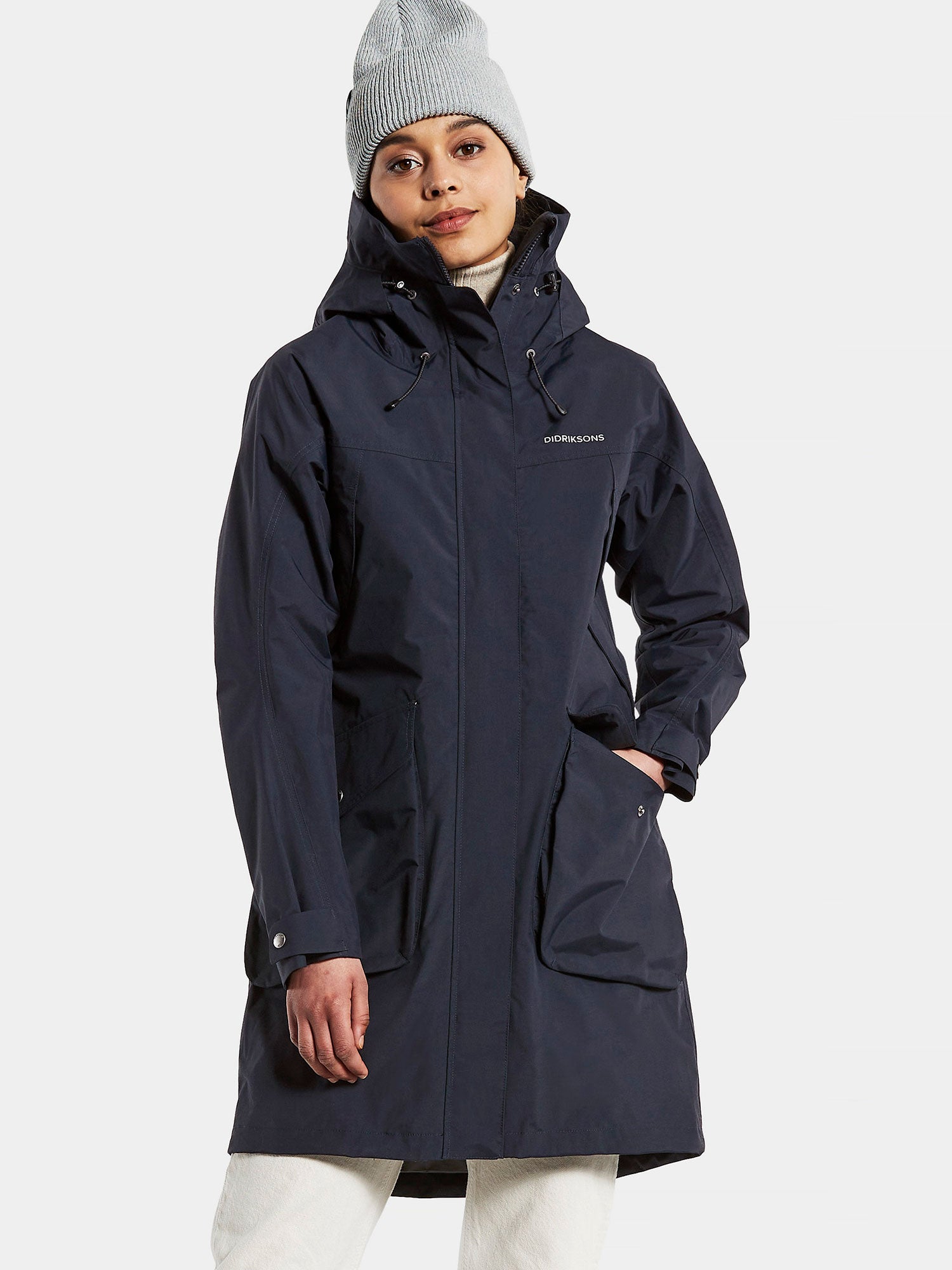 Dark night Blue new Thelma coat - our best selling 3/4 length women&