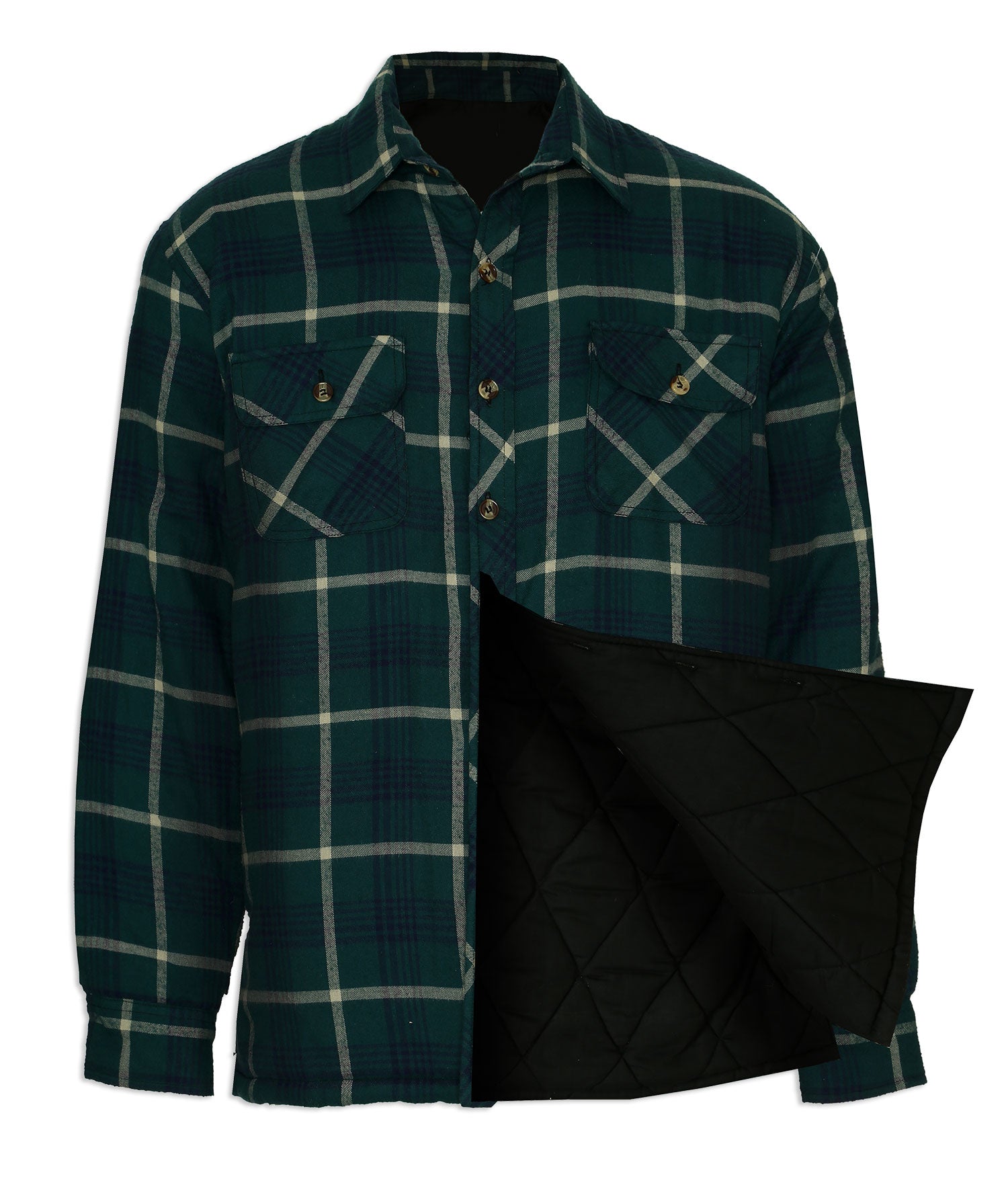 Quilted sales padded shirt