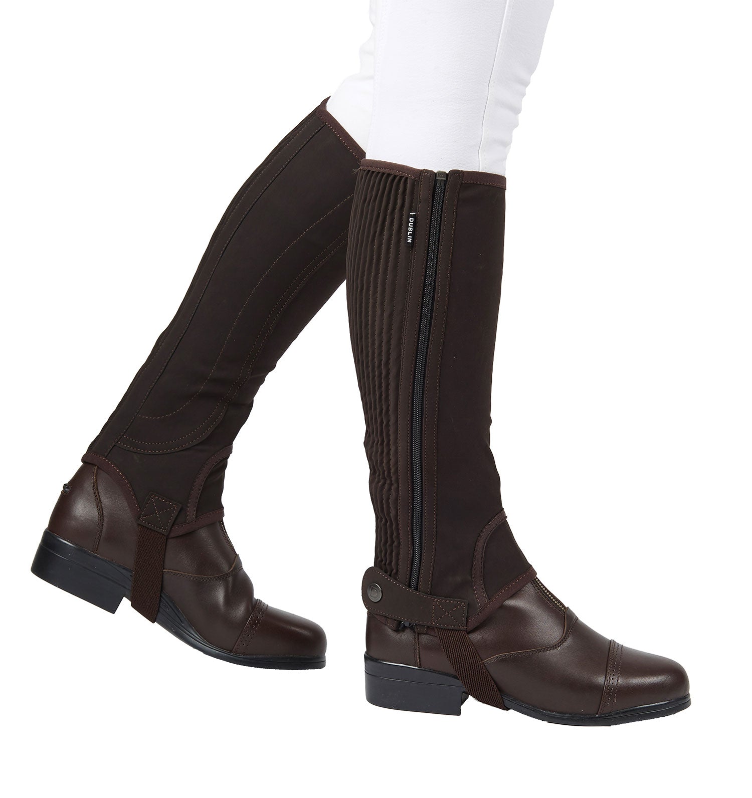 Dublin Easy Care Half Chaps II Brown 