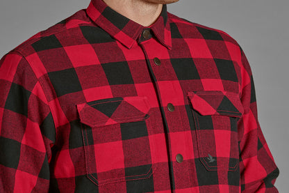 Red and Black Check Seeland Canada Quilted Shirt 