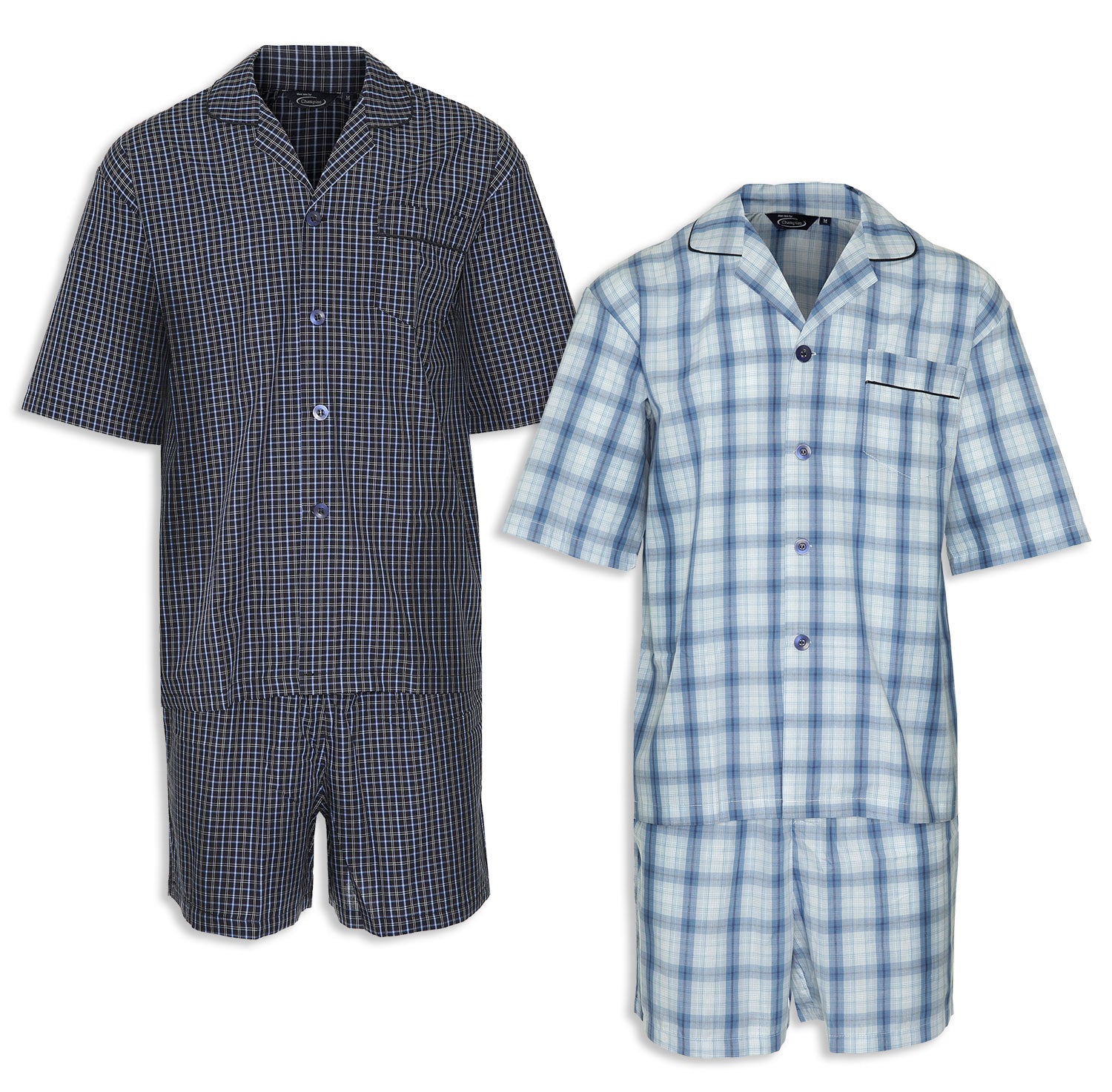 Champion Richmond Shorts Pyjamas | Light Blue, Navy  