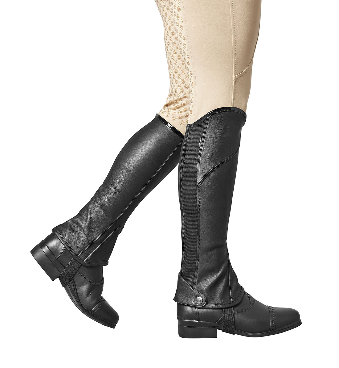 Black Dublin Stretch Fit Half Chaps 