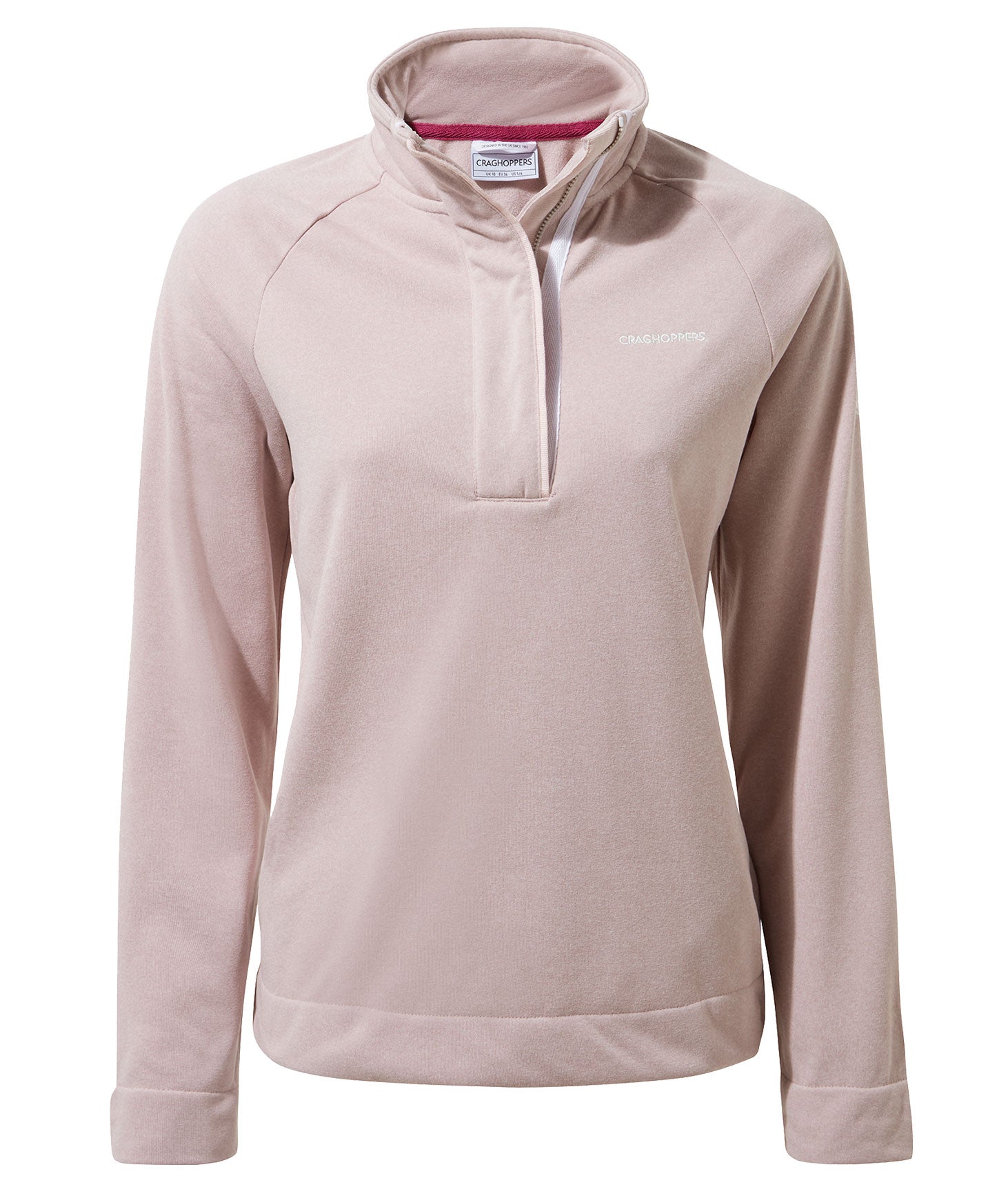 Brushed Lilac Craghoppers Ladies Helena Half Zip Fleece