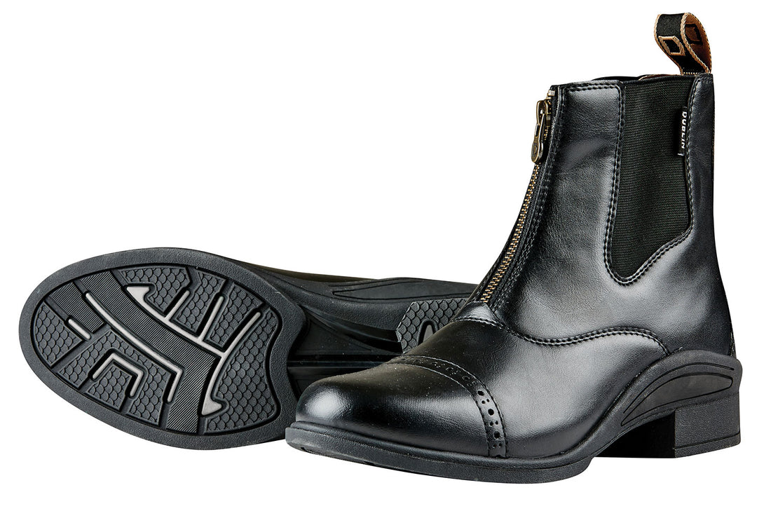 Black Womens Altitude Zip Yard Boots by Dublin 