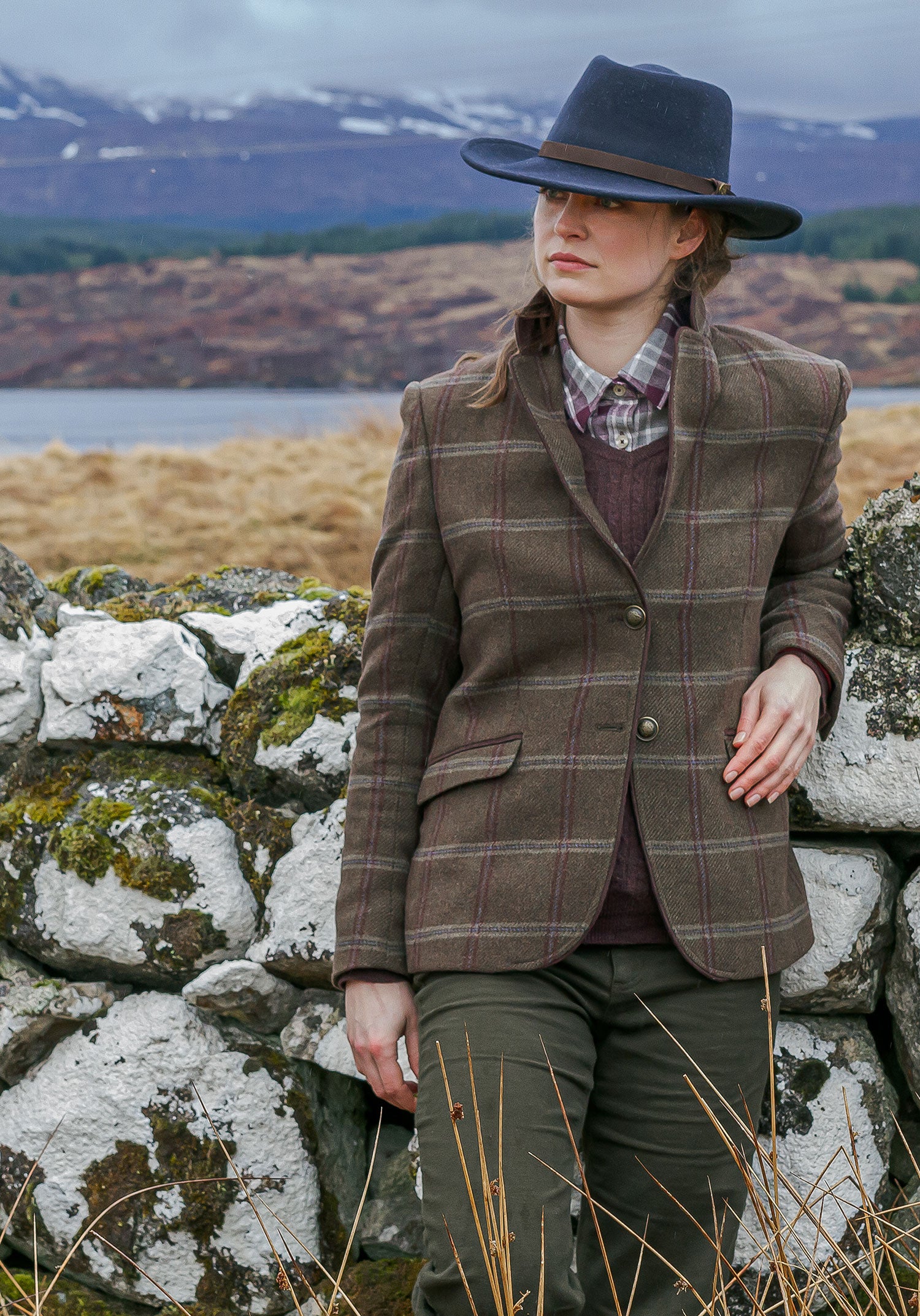 Ladies tweed hacking on sale jacket