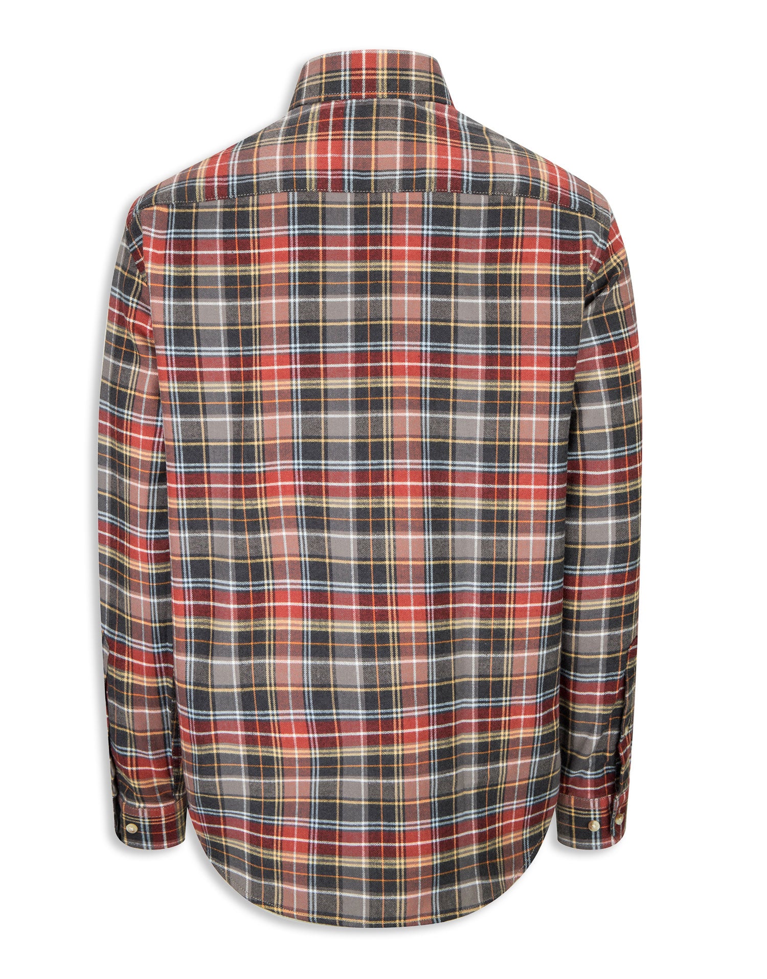 Chestnut Hoggs of Fife Pitlochry Flannel Check Shirt 
