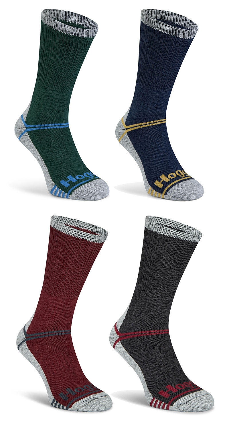 Hoggs of Fife Field and Outdoor Coolmax Socks | Green, Navy, Burgundy, Grey