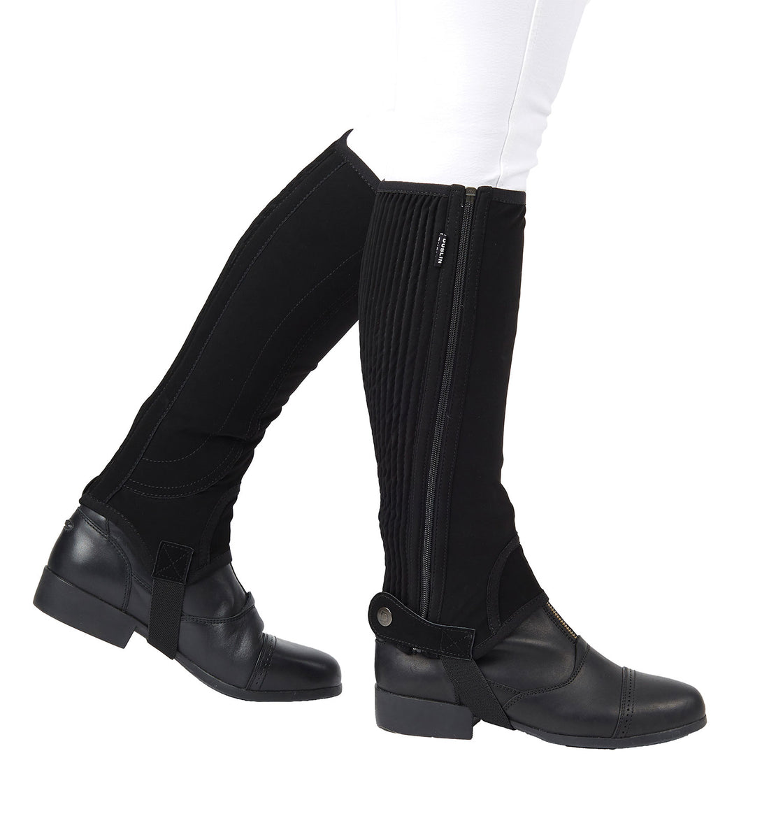 Balck Machine Washable Half Leg Chaps by Dublin 