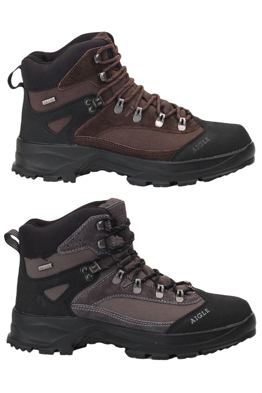 Aigle Huntshaw 2 MTD Boots in Brown, Asphalt