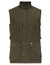 Dark Olive Alan Paine Felwell Quilted Waistcoat #colour_olive