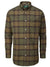 Alan Paine Ilkley Flannel Button-Down Collar Shirt - Olive #colour_olive