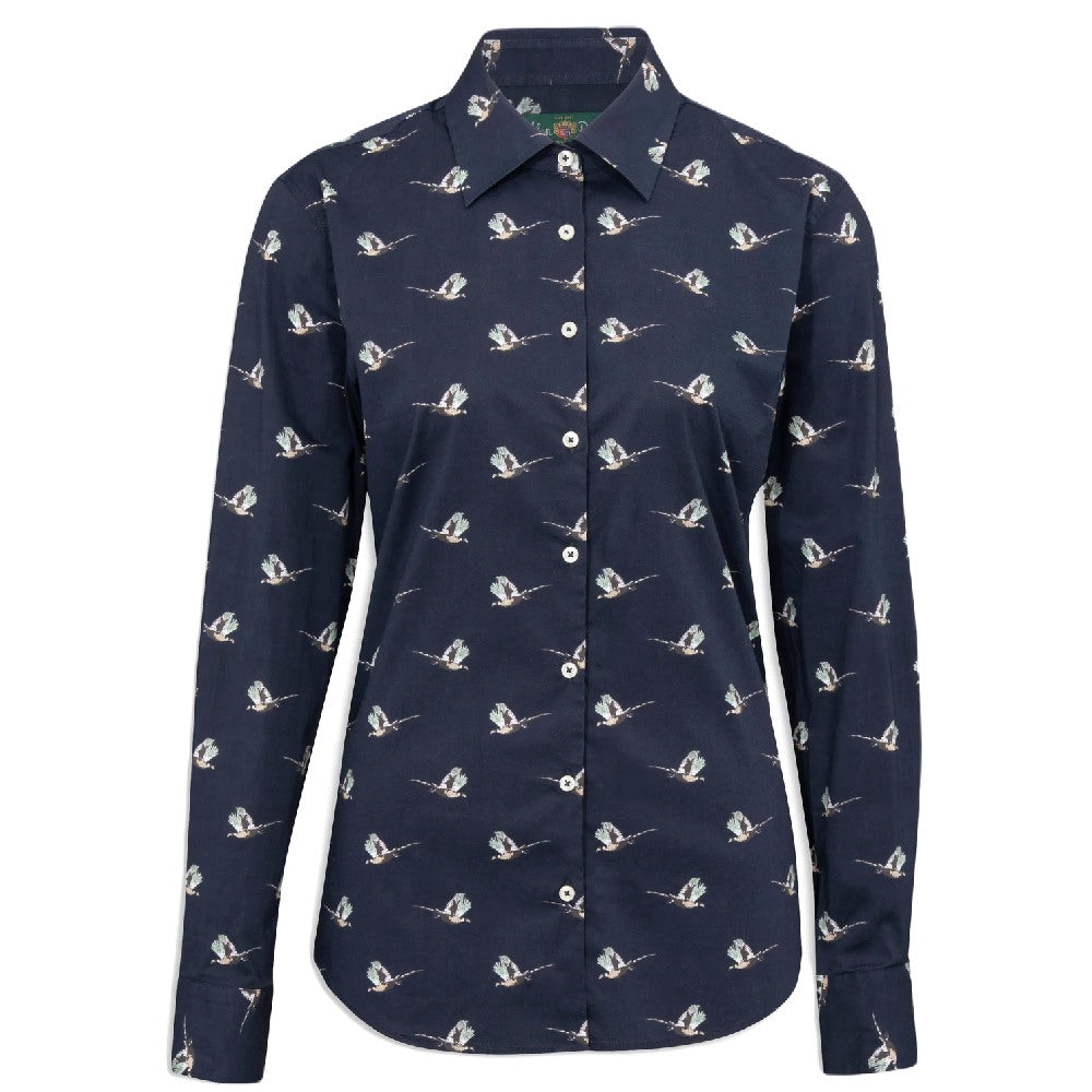 Alan Paine Ladies Lawen Printed Shirt in Pheasant Print 