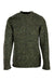 Aran Donegal Wool Roll Neck Sweater In Green #colour_green
