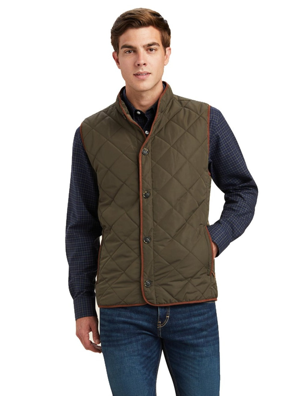 VAriat Woodside Quilted Vest- Earth