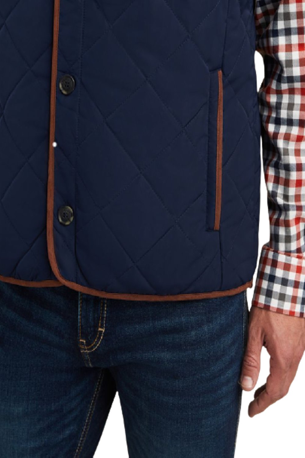 Ariat Woodside Quilted Vest in Navy