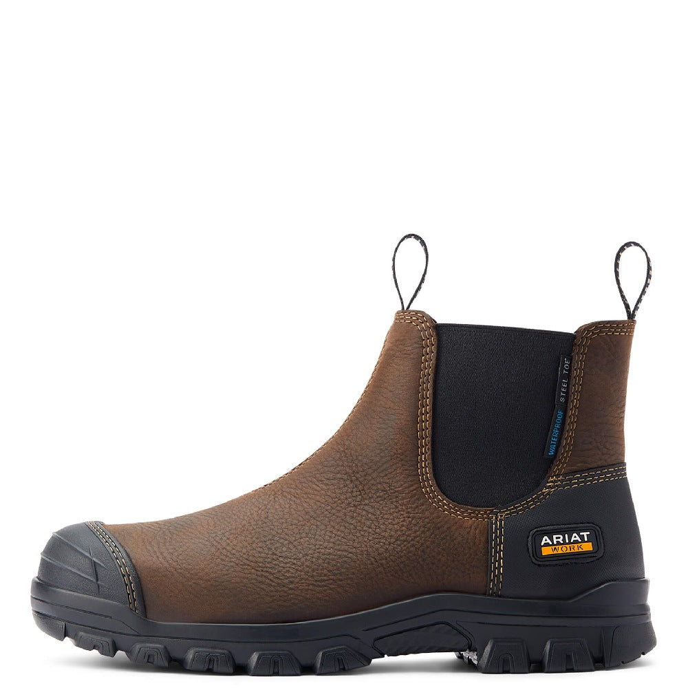 Ariat Mens Treadfast Chelsea Waterproof Steel Toe Work Boots
