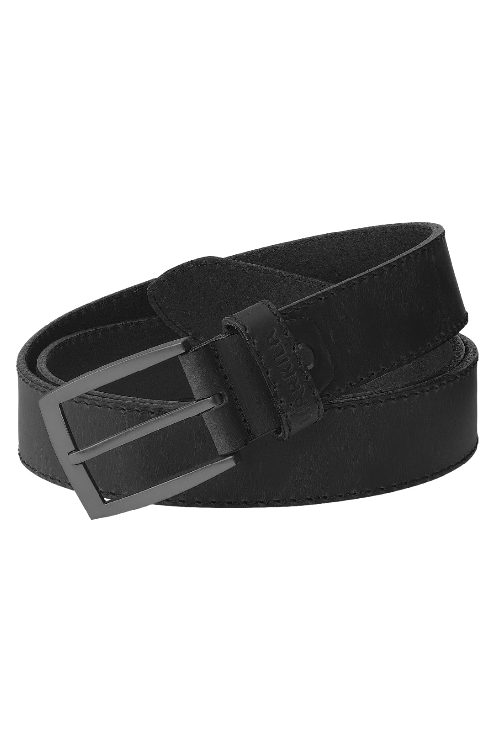 Harkila Arvak Leather Belt in Black 