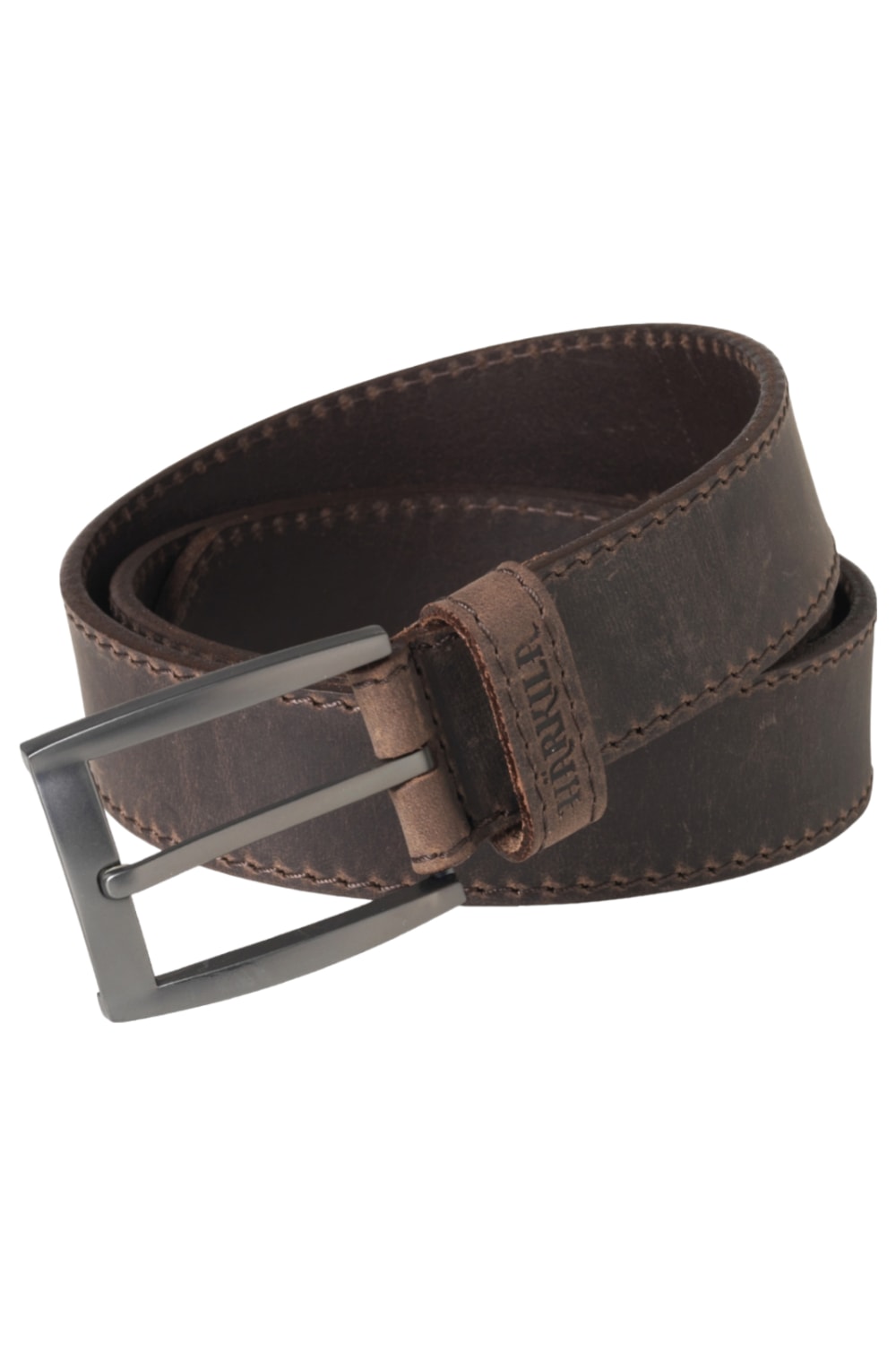 Harkila Arvak Leather Belt in Deep Brown 