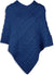 Blue Super Soft Merino Shoulder Cape by Aran Woollen Mills #colour_deep-blue