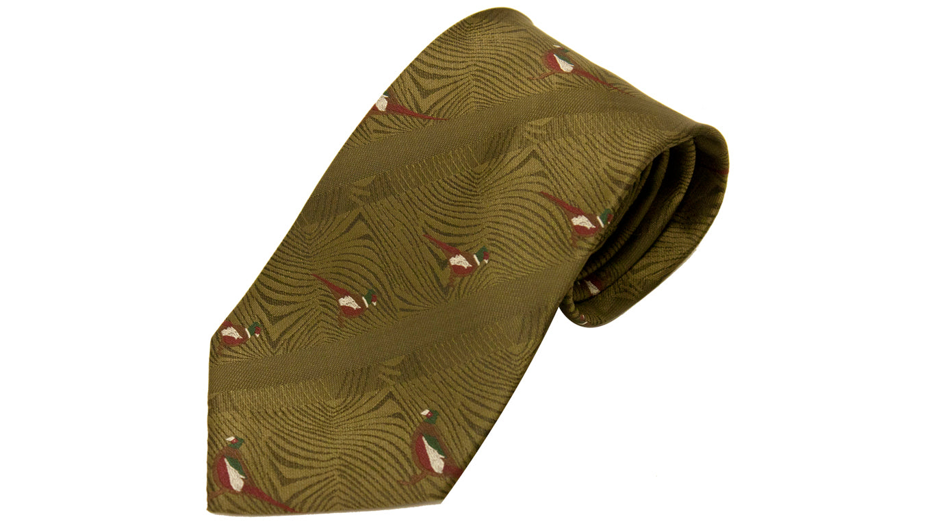 Bisley Polyester Tie in No. 1 Pheaasant