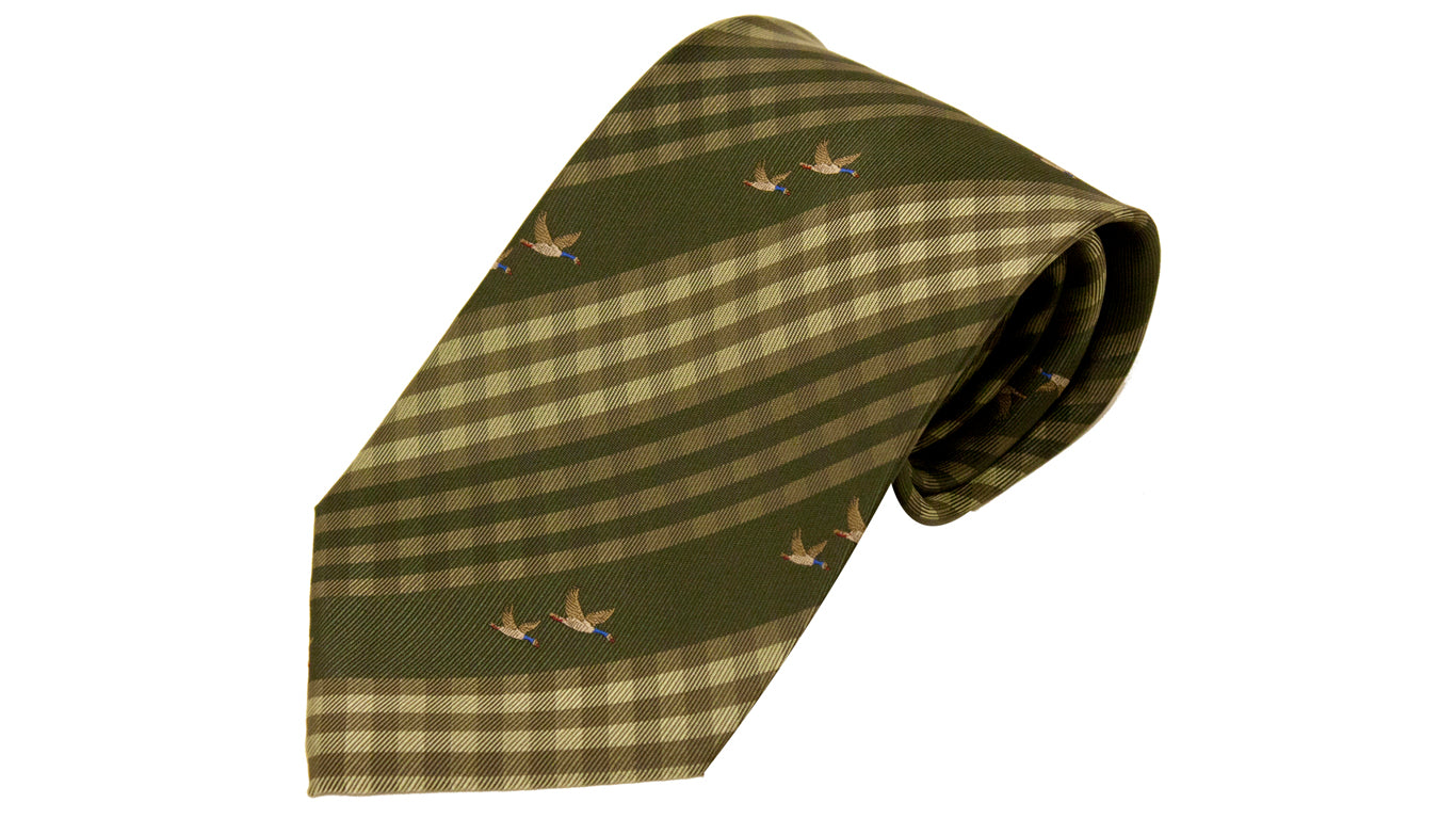 Bisley Polyester Tie in No. 7 Duck Check
