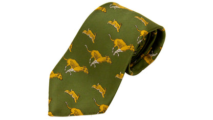 Bisley Polyester Tie in No. 8 Hounds &amp; Hare
