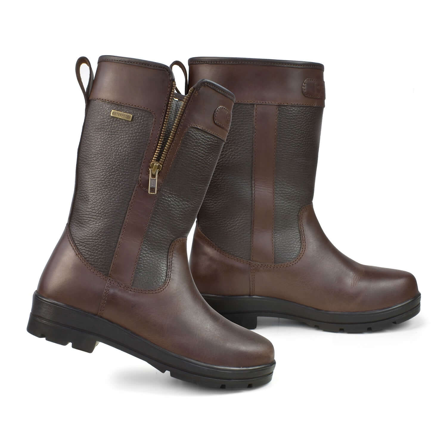 Brogini Abruzzo Mid Calf Country Boot in Brown