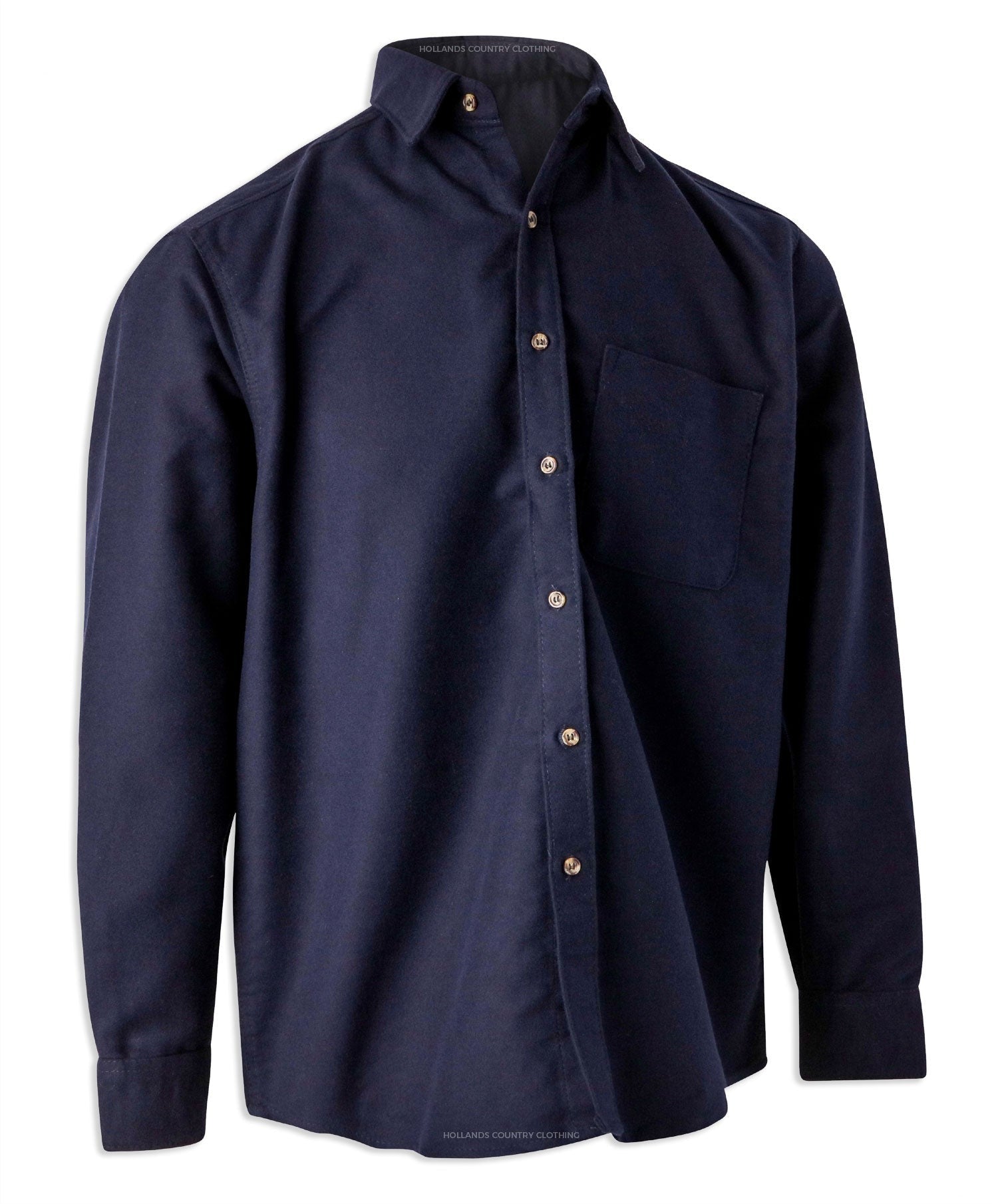 Bronte Navy Blue moleskin shirt 