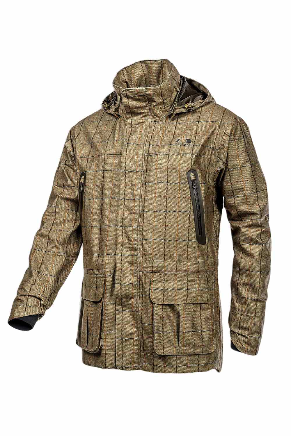 Baleno Moorland Waterproof Jacket In Check Khaki 