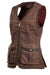 Baleno Womens Kenwood Shooting Vest in Check Brown #colour_check-brown