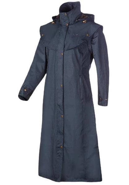Baleno Newbury Waterproof Long Coat in Navy Blue 