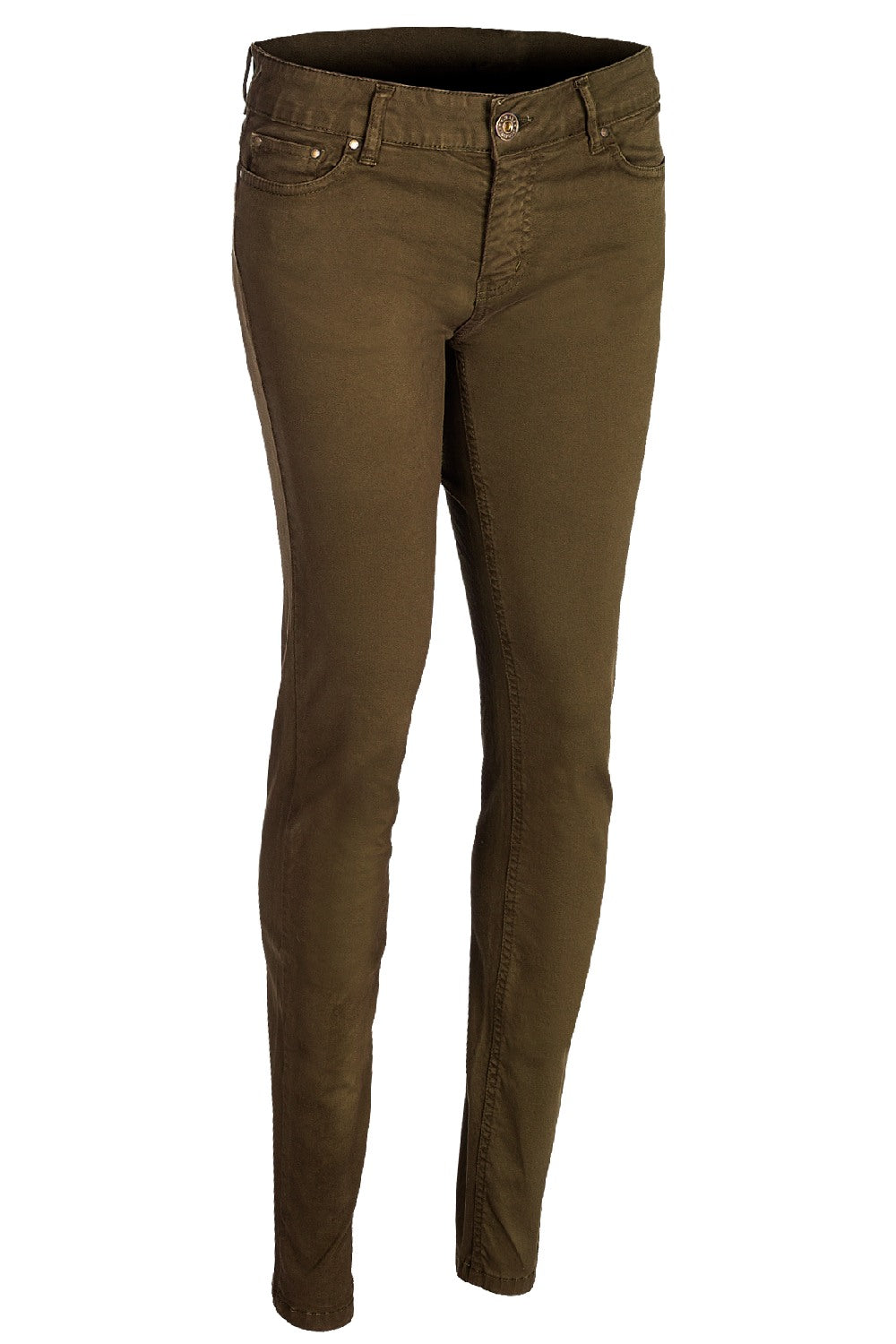 Baleno Womens Cotton Trousers in Pine Green 