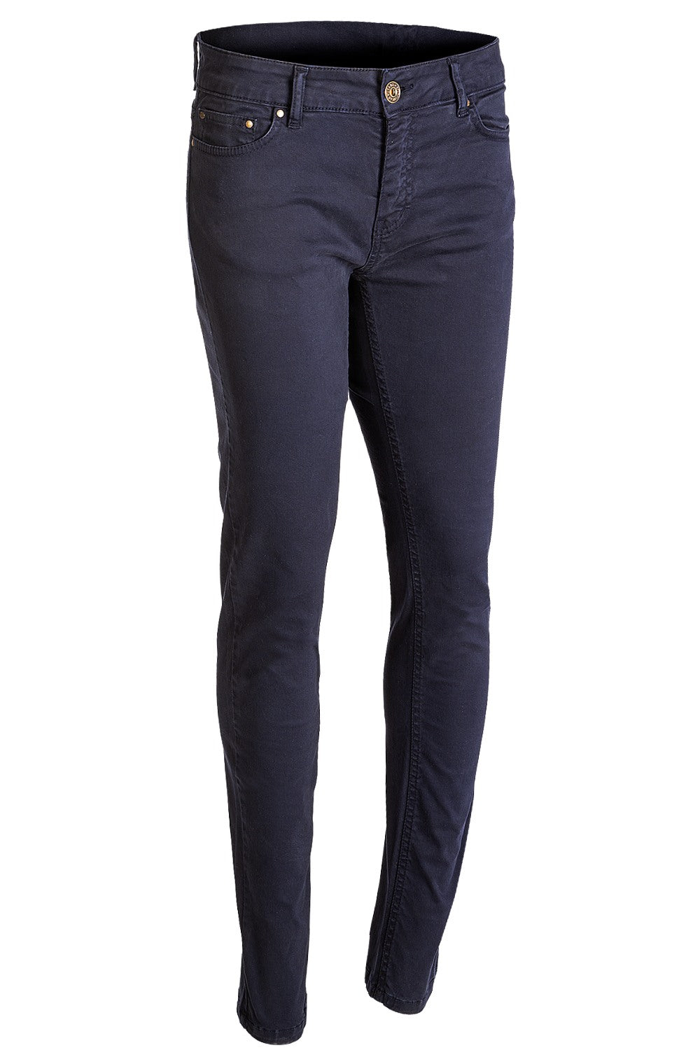 Baleno Womens Cotton Trousers in Navy 