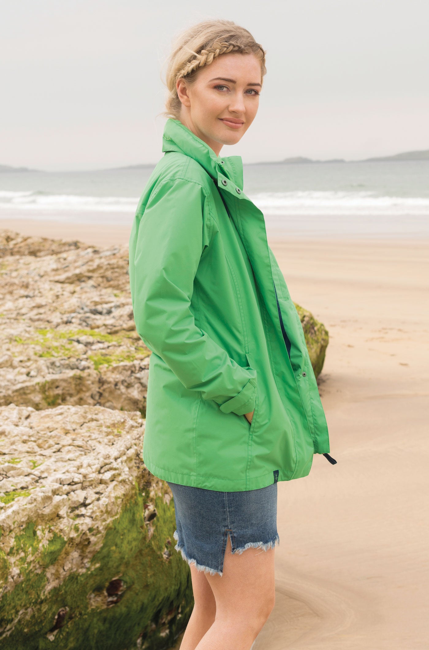 Bright green Lighthouse Beachcomber Waterproof Jacket 