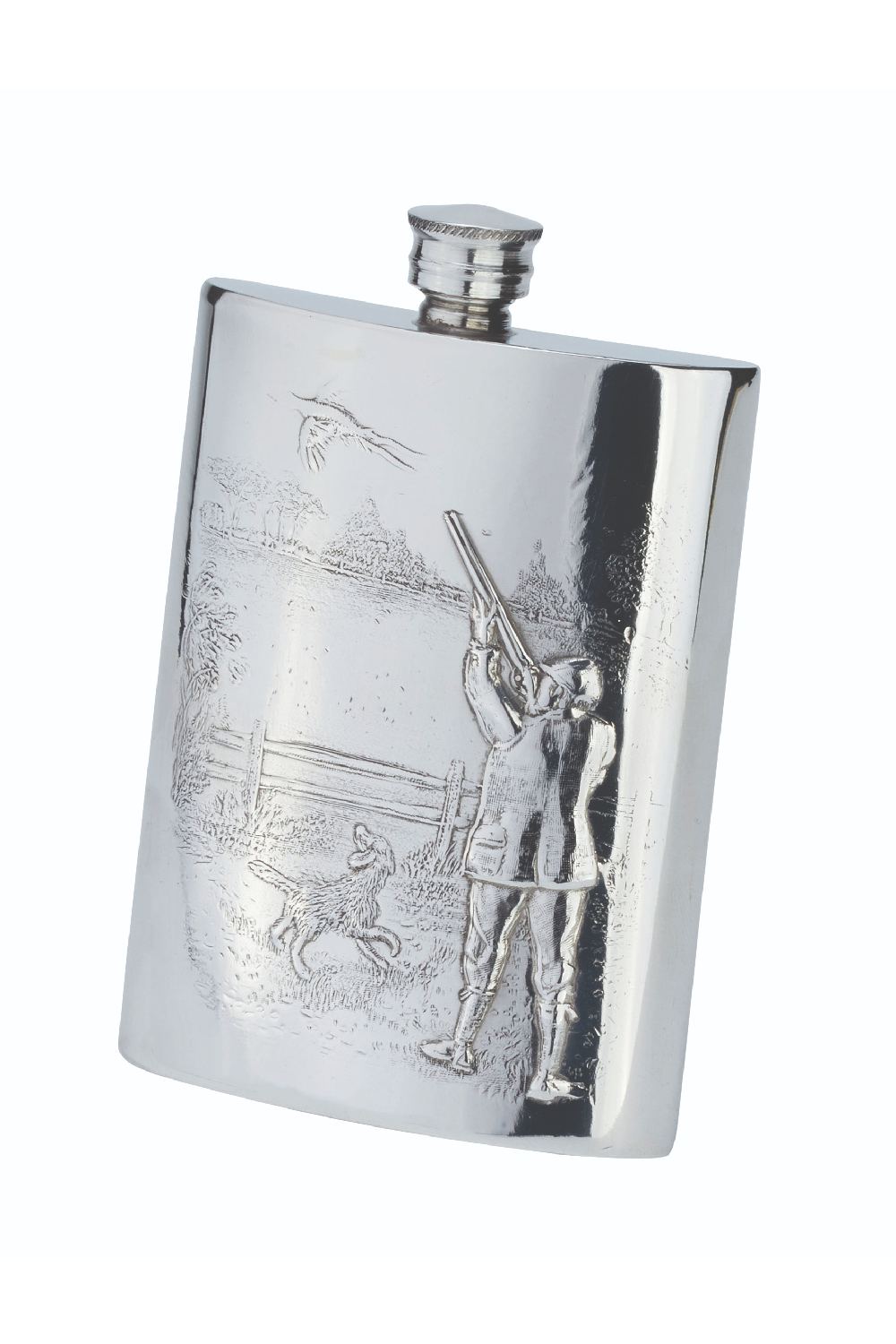 Bisley 6oz Gamekeeper Pewter Flask