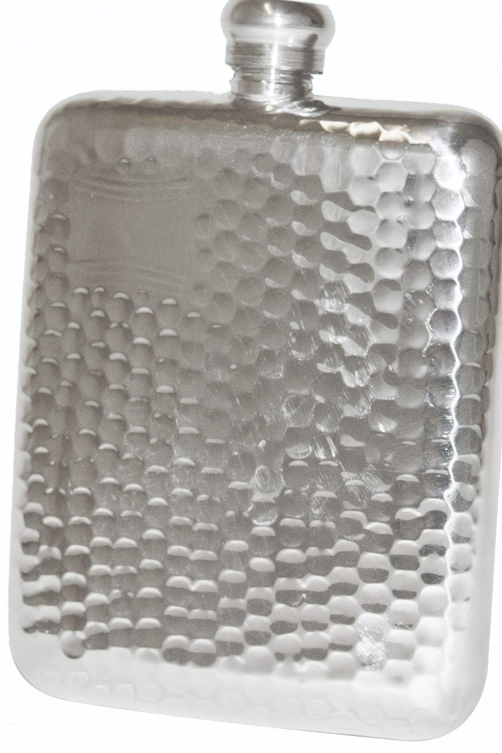 Bisley 6oz Hammered Pewter Flask