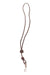 Bisley Plaited Leather Lanyard in Brown