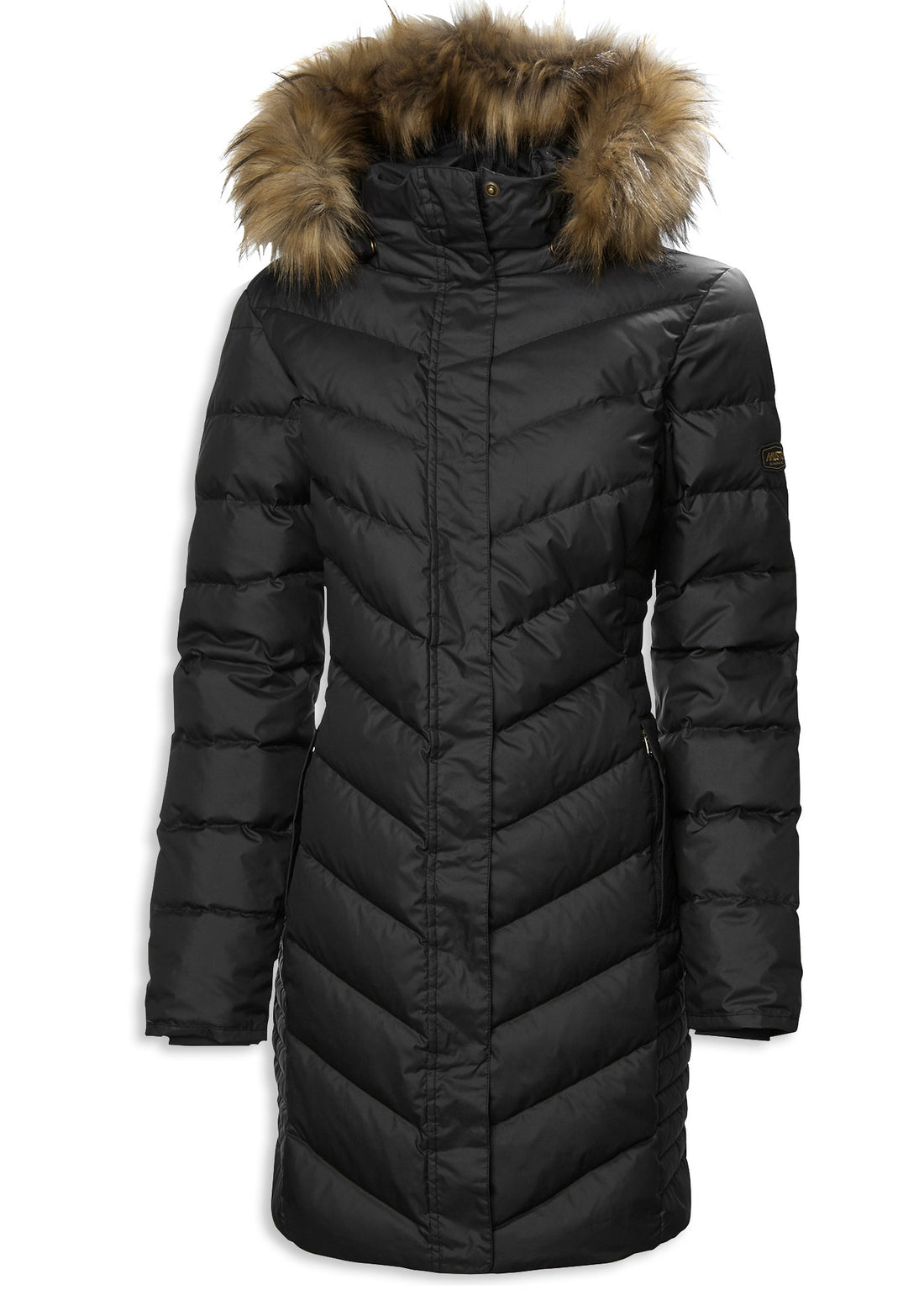 True Black Musto Ladies Edinburgh Long Down Jacket