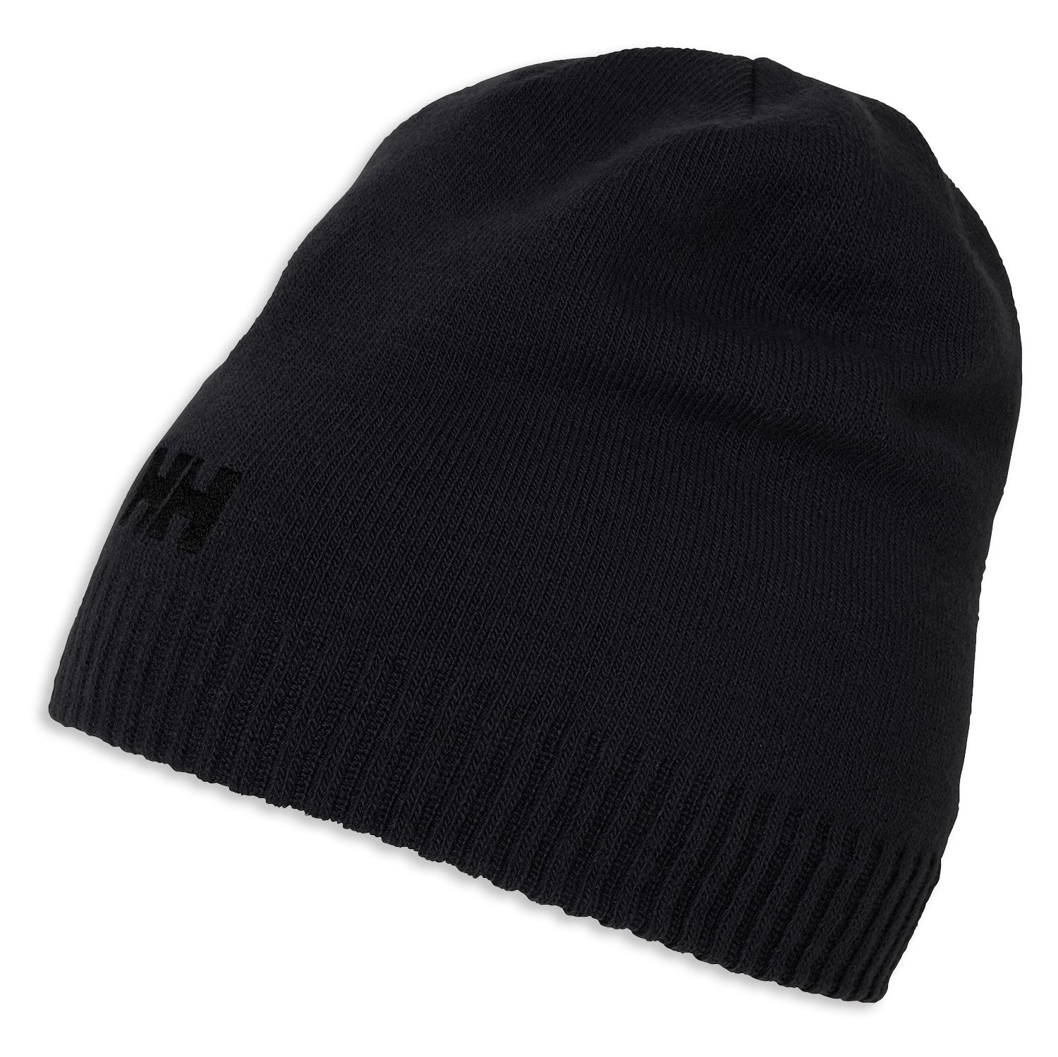 Black Helly Hansen Knitted Brand Beanie  