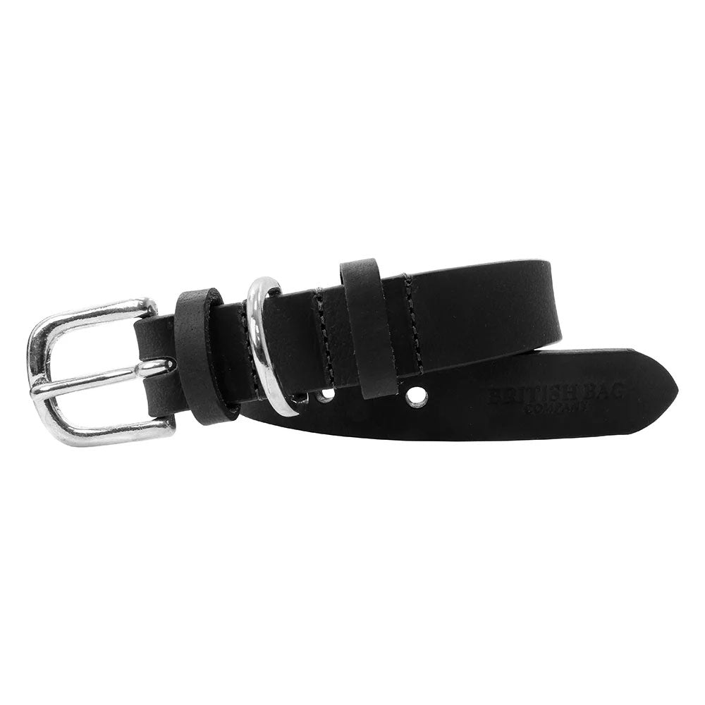 Black British Bag Co. Leather Dog Collar