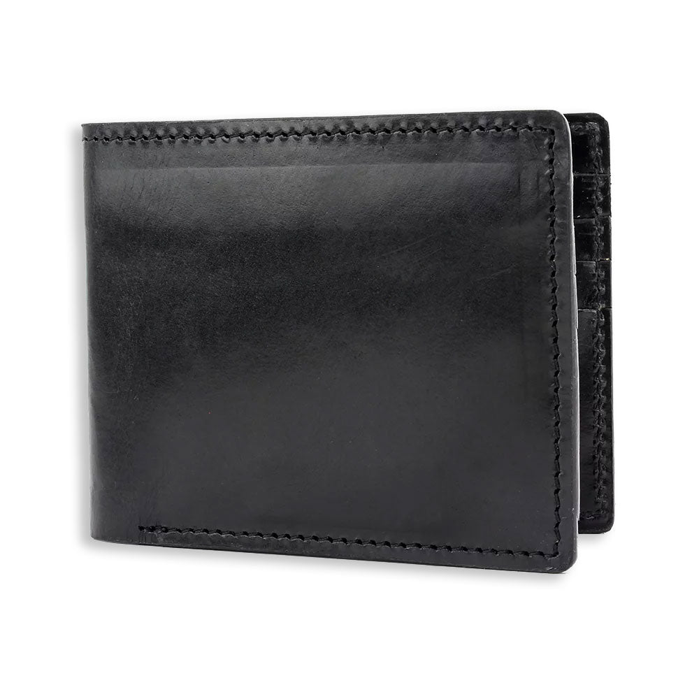 Black British Bag Co. Glossy Leather Wallet