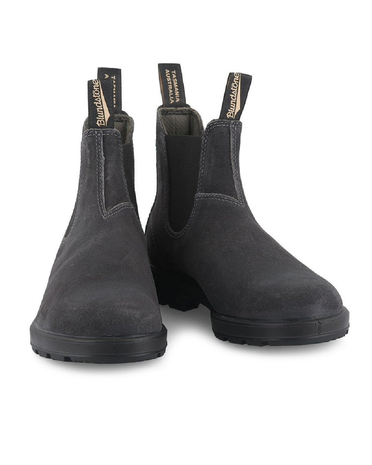 Gray best sale booties leather