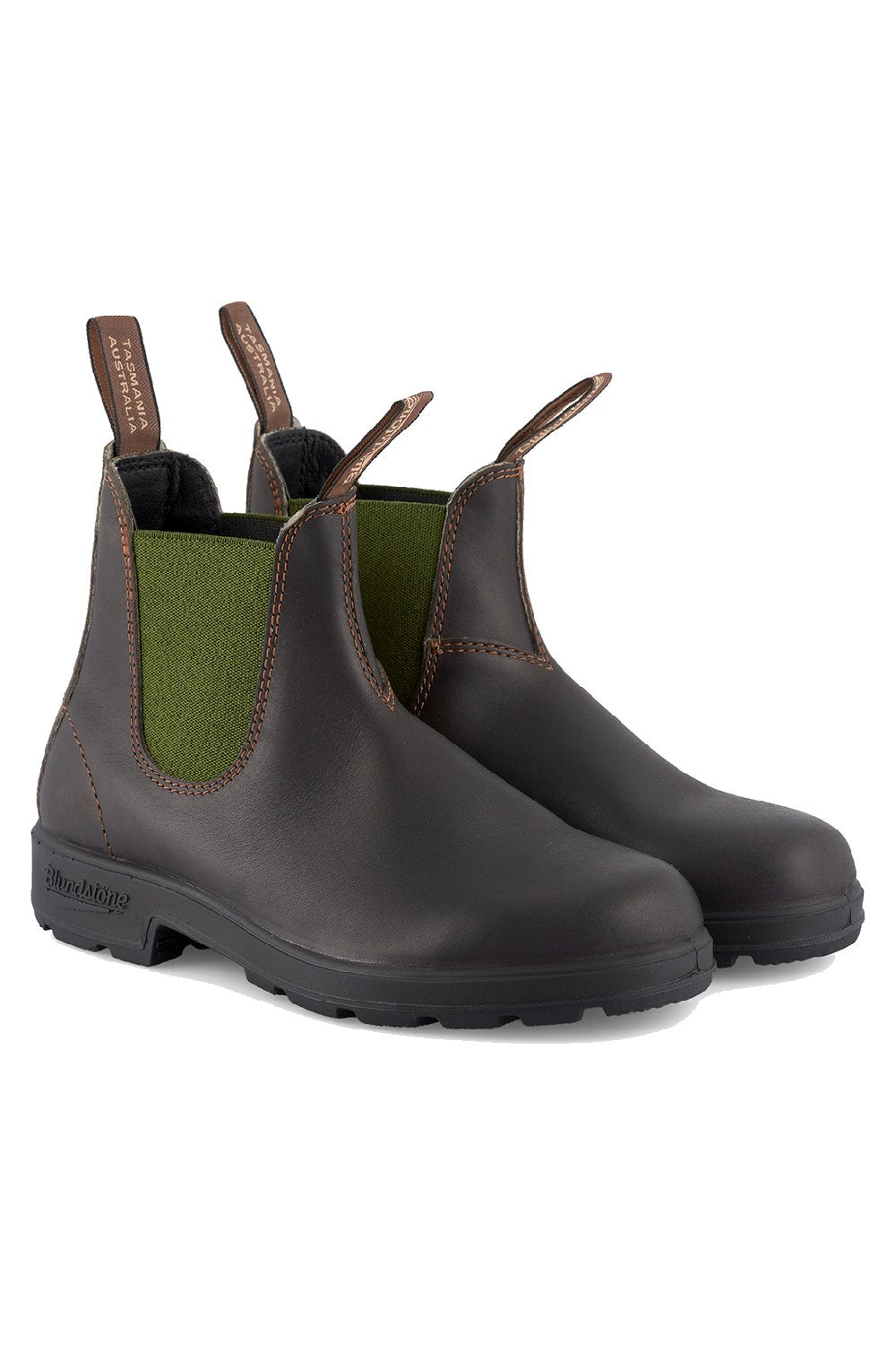 Products Blundstone 519 Stout Chelsea Boot in Stout Brown/Olive