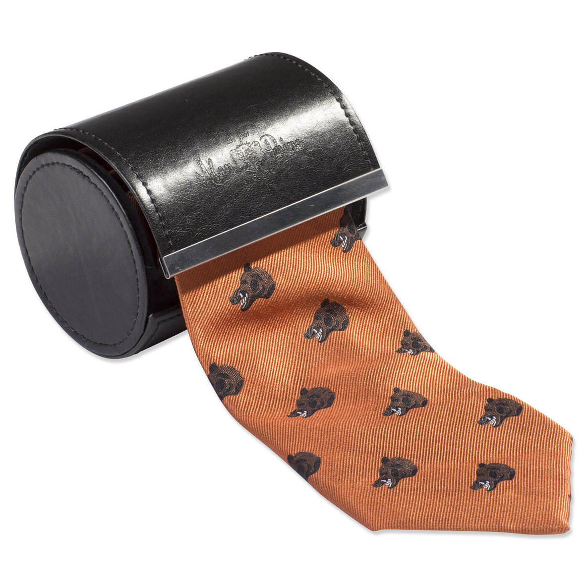 rusty orange Alan Paine Ripon Silk Tie | Wild Boar