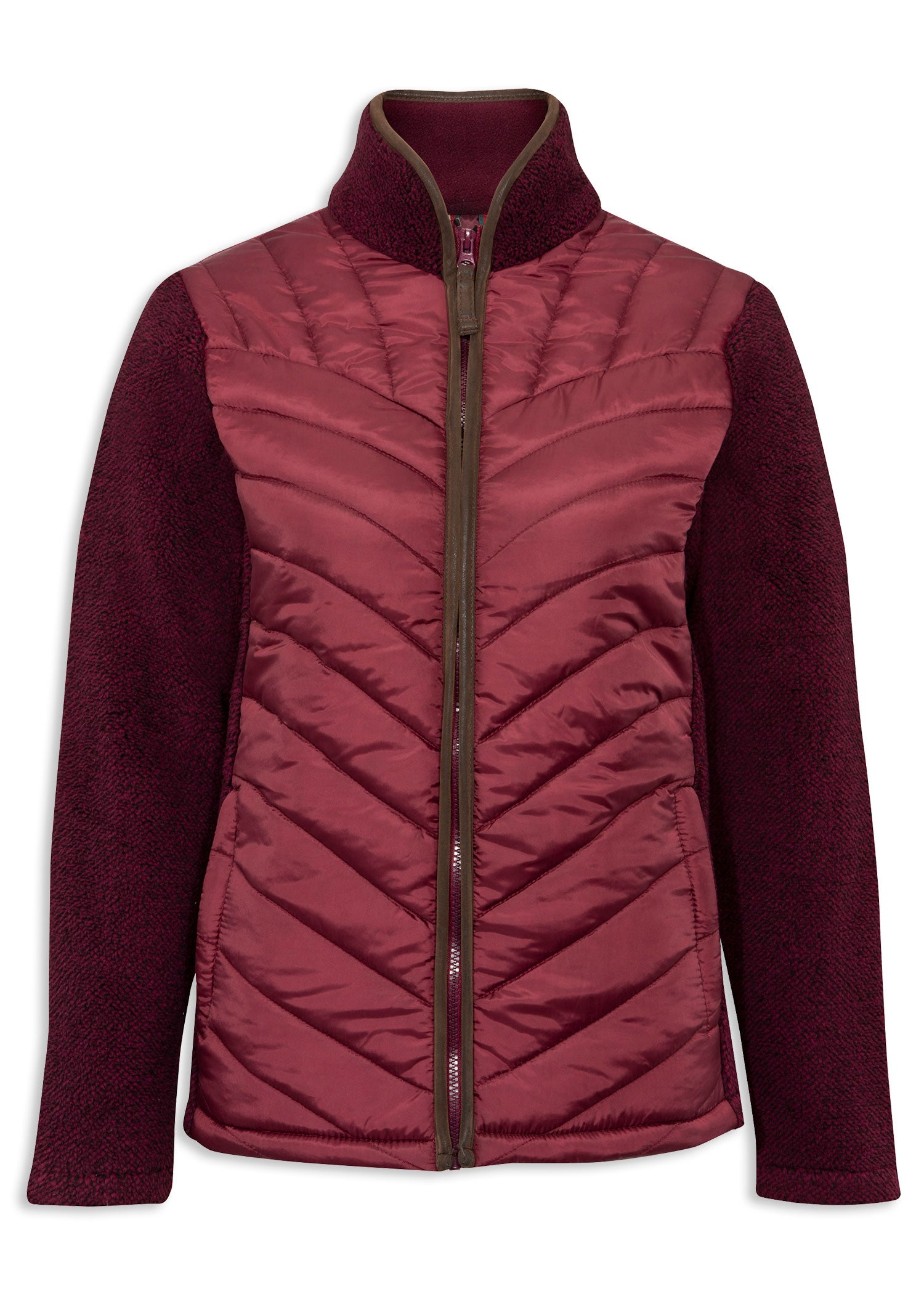 Bordeaux Alan Paine Ladies Highshore Quilted Jacket