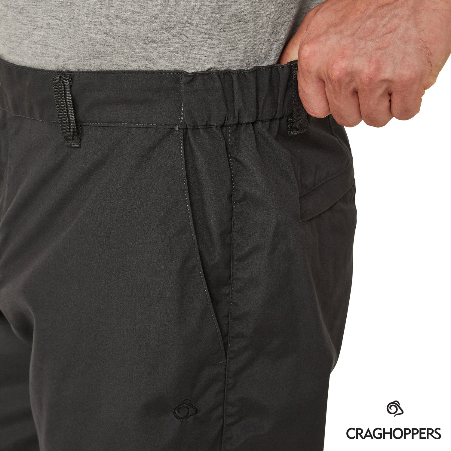 Craghoppers Boulder Trousers in Black Pepper