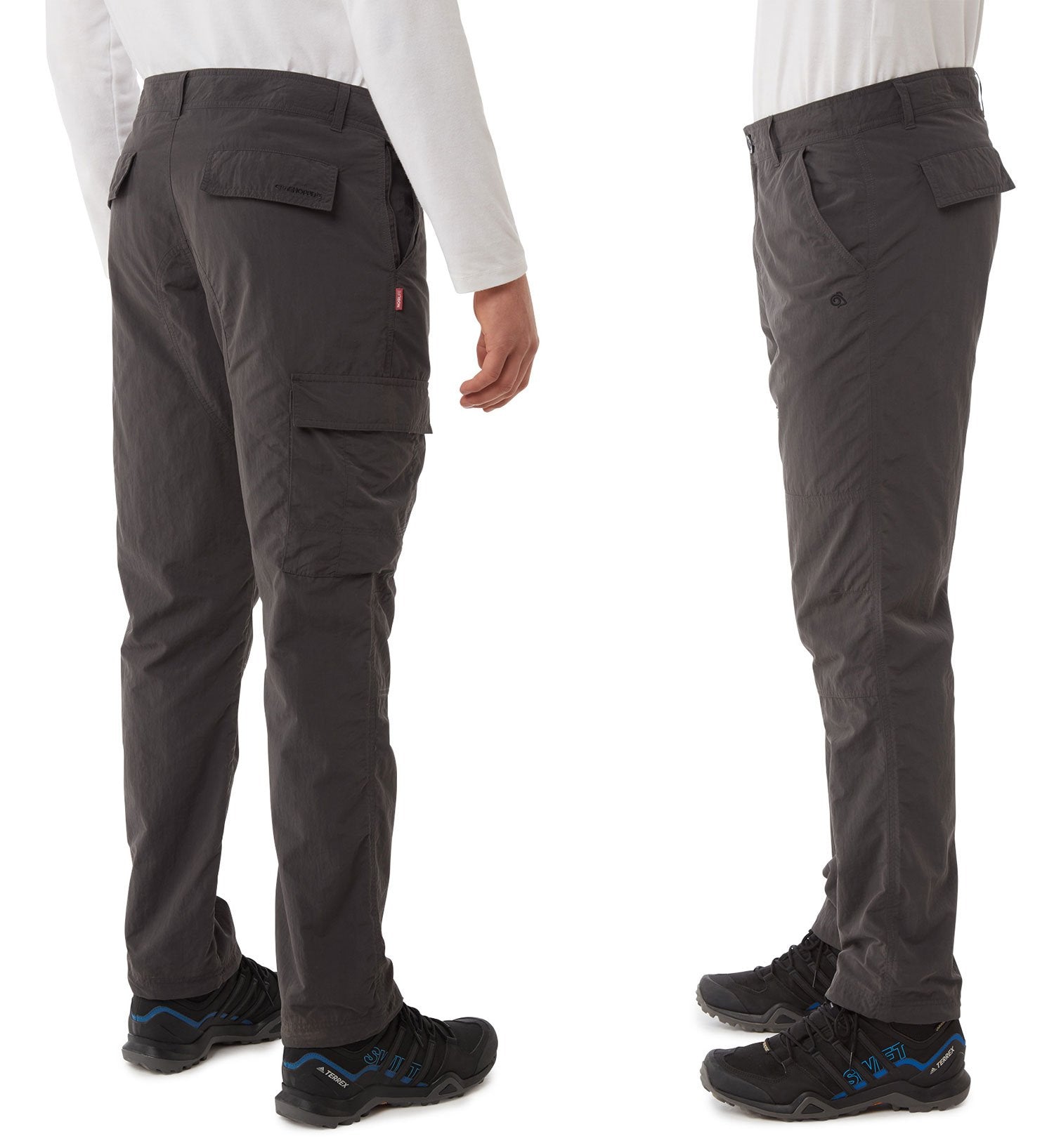 Craghoppers NosiLife Branco Trousers in Black Pepper